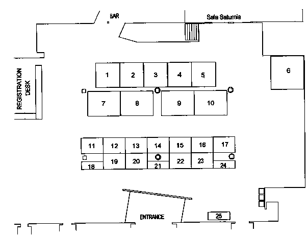 Map of the booths